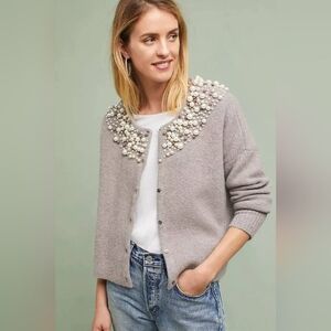 Anthropologie Moth Pearl Cardigan